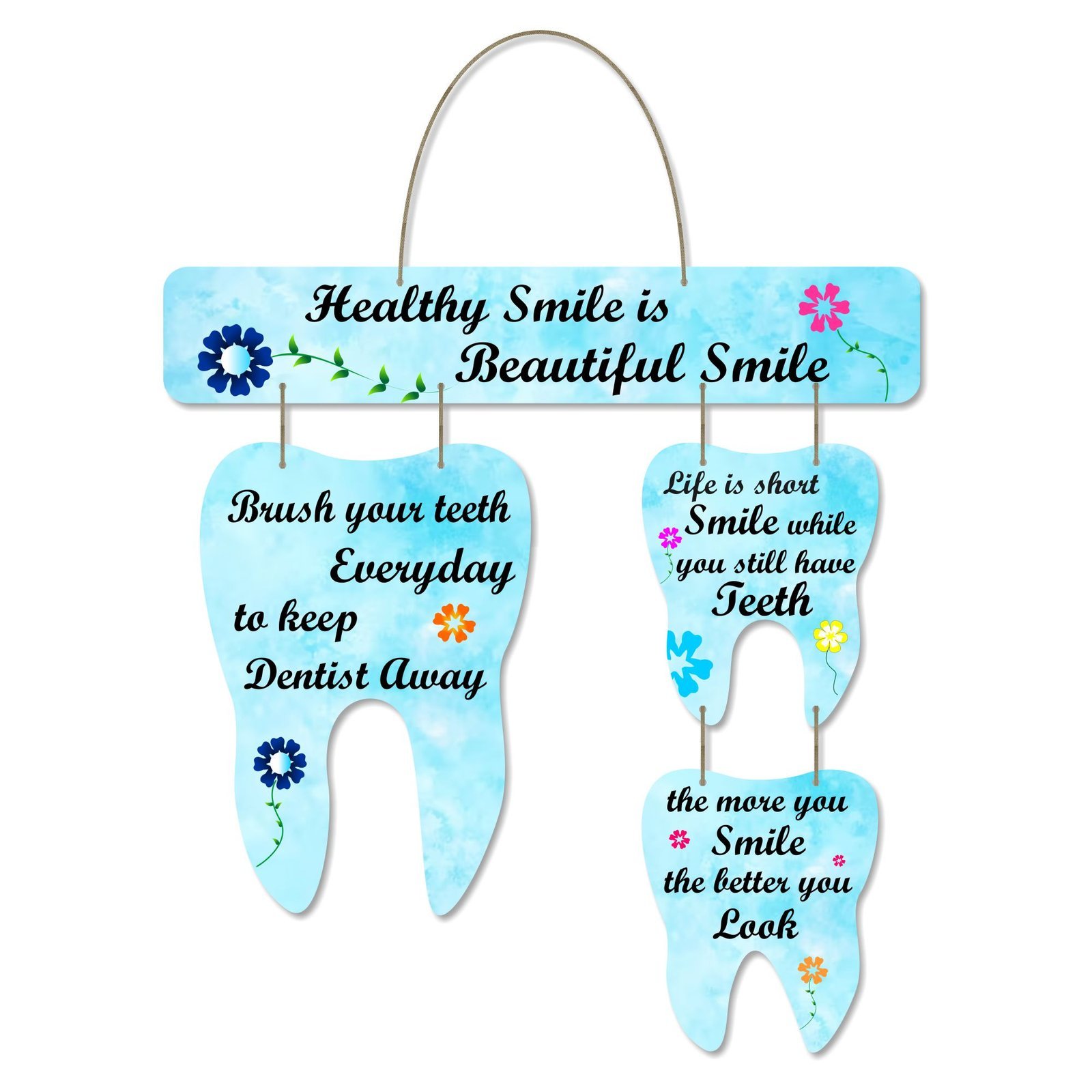 Dental Wall Decor - Healthy Smile is Beautiful Smile