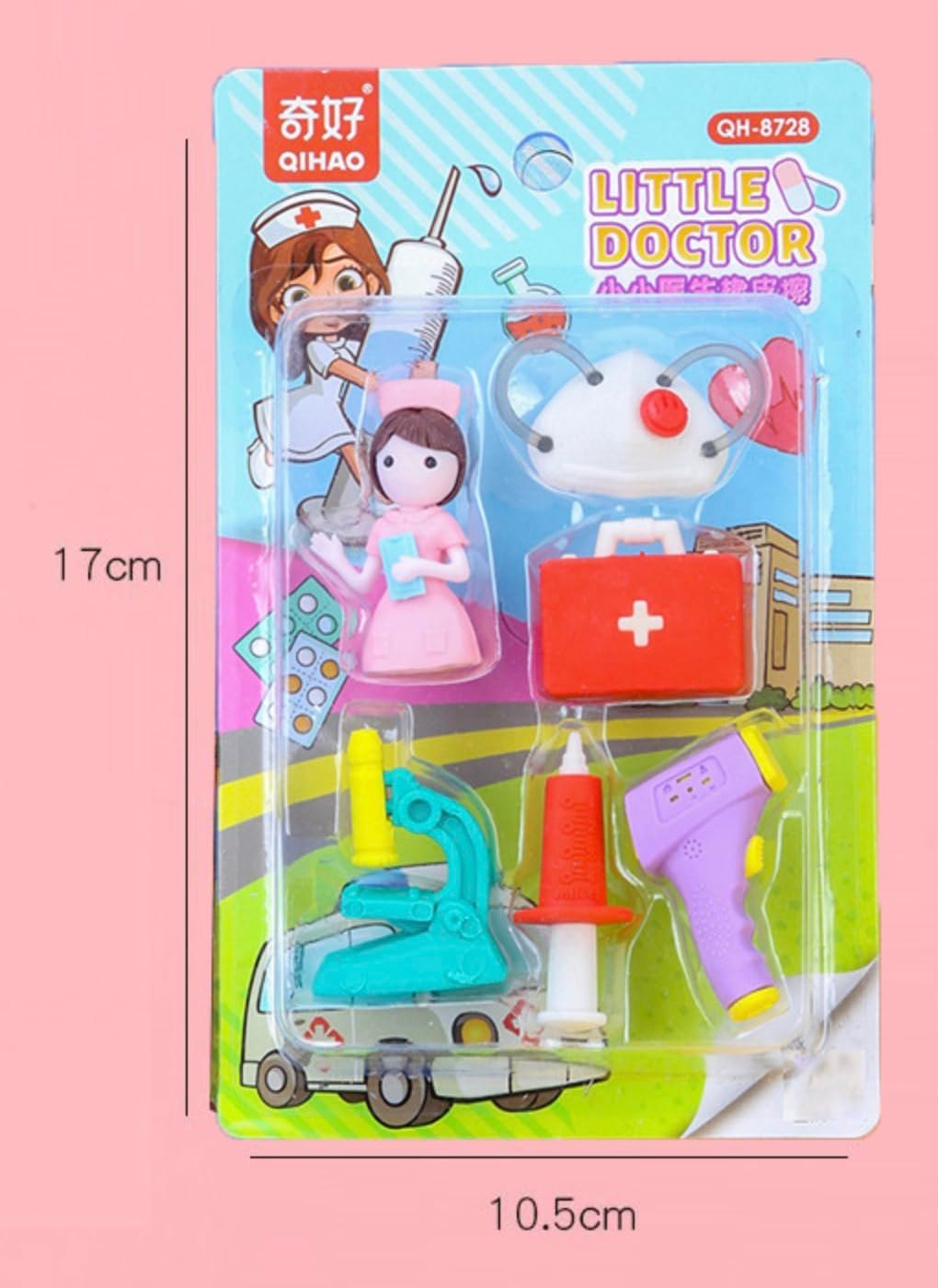 3D Erasers - Doctor Nurse Playset - Image 2