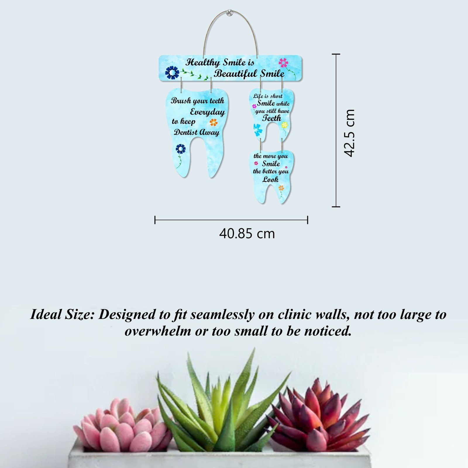 Dental Wall Decor - Healthy Smile is Beautiful Smile - Image 3