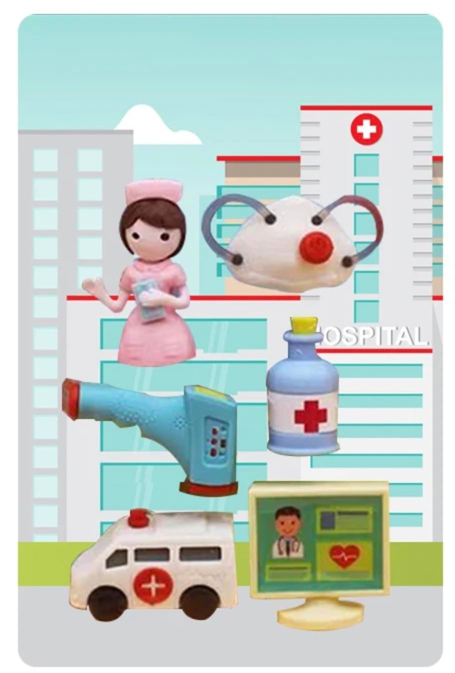 3D Erasers - Doctor Nurse Playset - Image 6