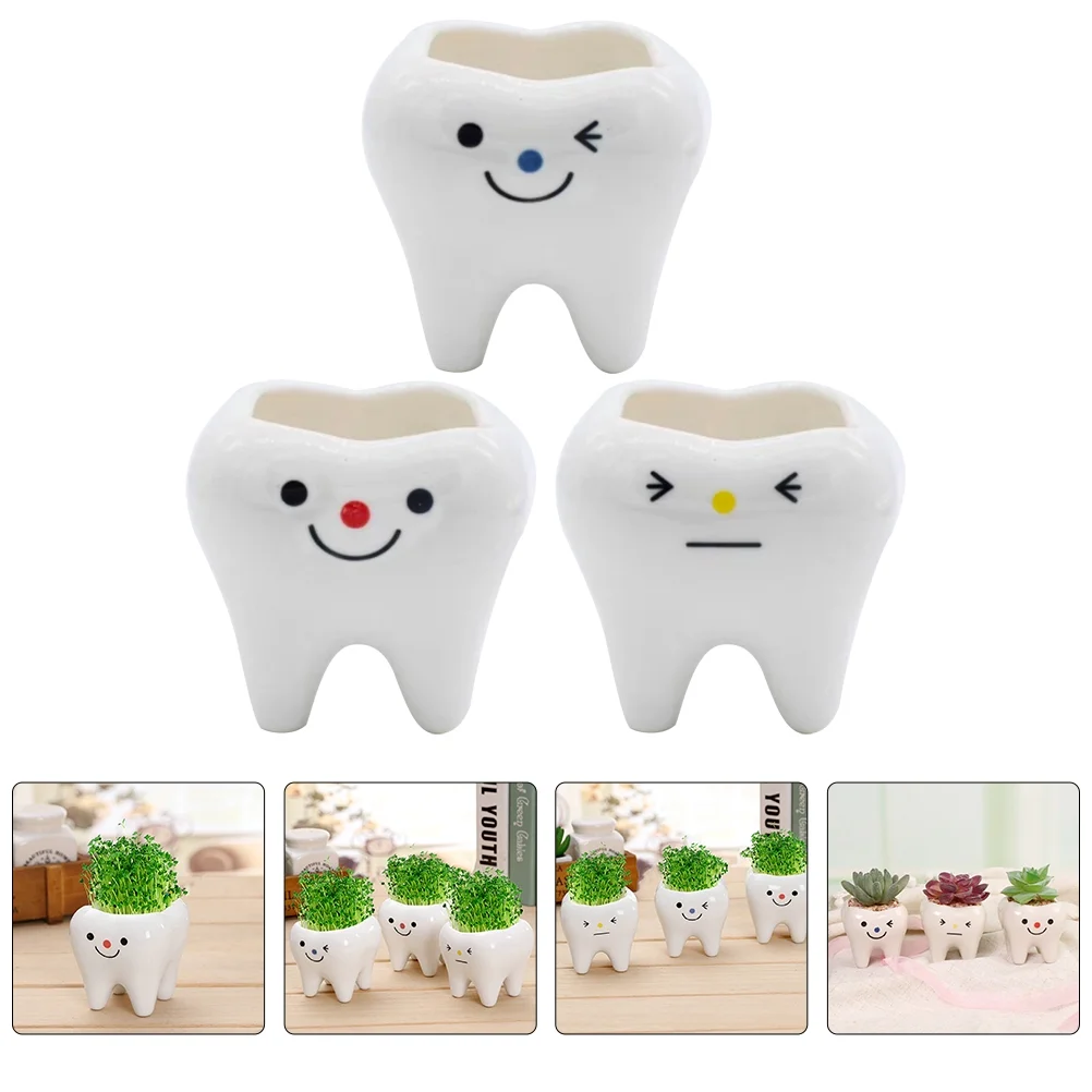 Tooth Shape Flower Pot