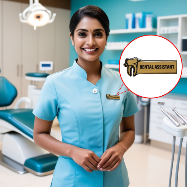 Dental Assistant Professional Name Tag Badge