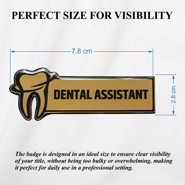Dental Assistant Professional Name Tag Badge - Image 4