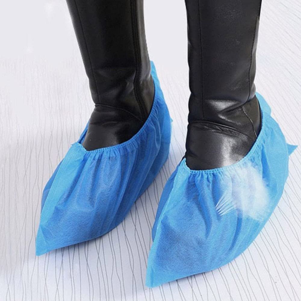 Unique Dents Plastic Material Shoe Cover Disposable Shoe Cover Boot Cover shoe cover waterproof for rain surgical Hospital Lab Doctors dental Indoor Outdoor Rain pack of 50 pairs