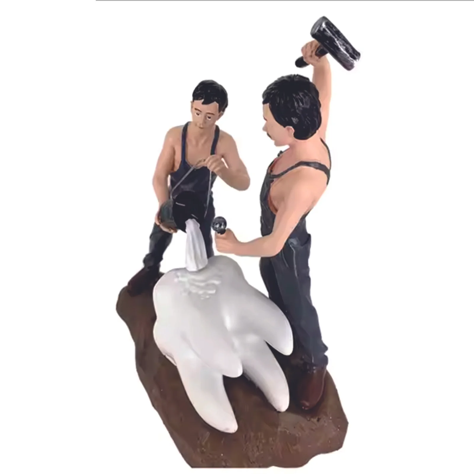 New Fashion Human Dentist Sculpture – Artistic Resin Figurine for Dental Clinic Decoration