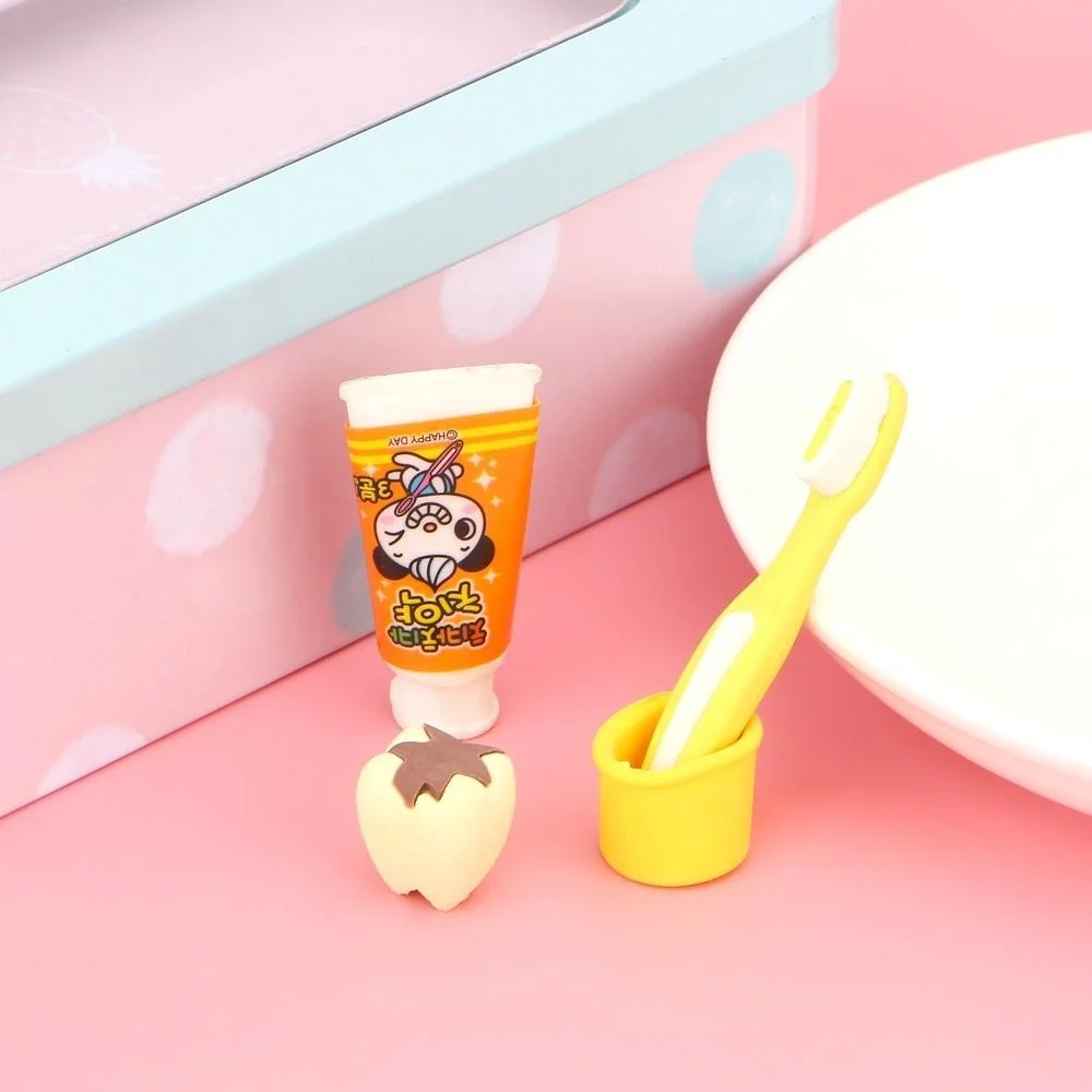 3D Erasers – Brush, Toothpaste
