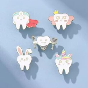 Cute Cartoon Enamel Brooch Pin Set