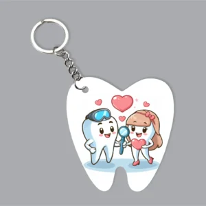 Dental Keychains – Dental Acrylic Couple Keychain
