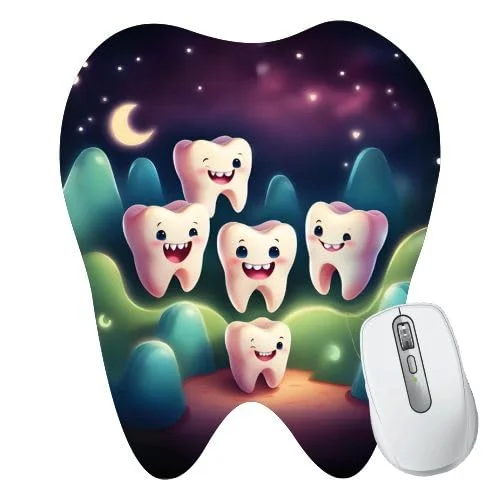 Tooth-Shaped Mouse Pad