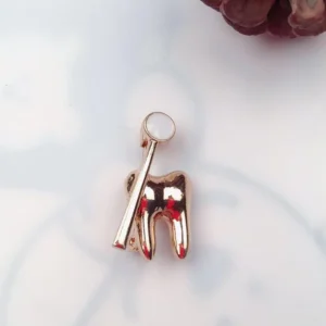 Dental Brooch – Tooth with Mouth Mirror