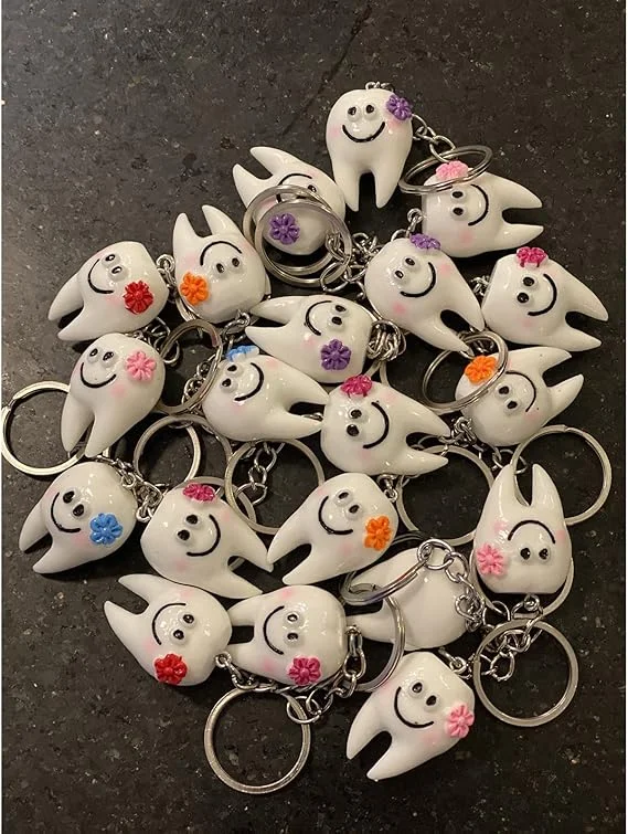 Cartoon Tooth Keychain