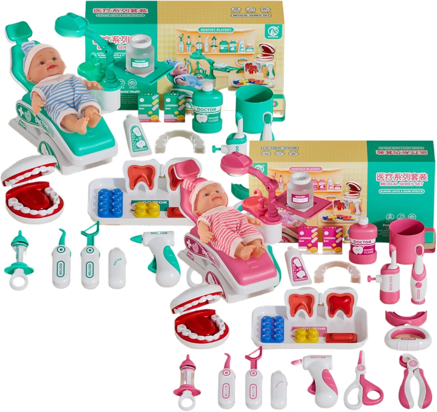 Kids Pretend Doctor Toy Dental Clinic Play Set tag