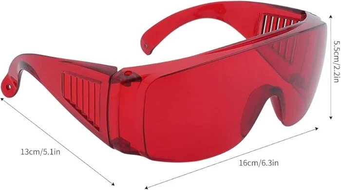 Red Dental Safety Glasses