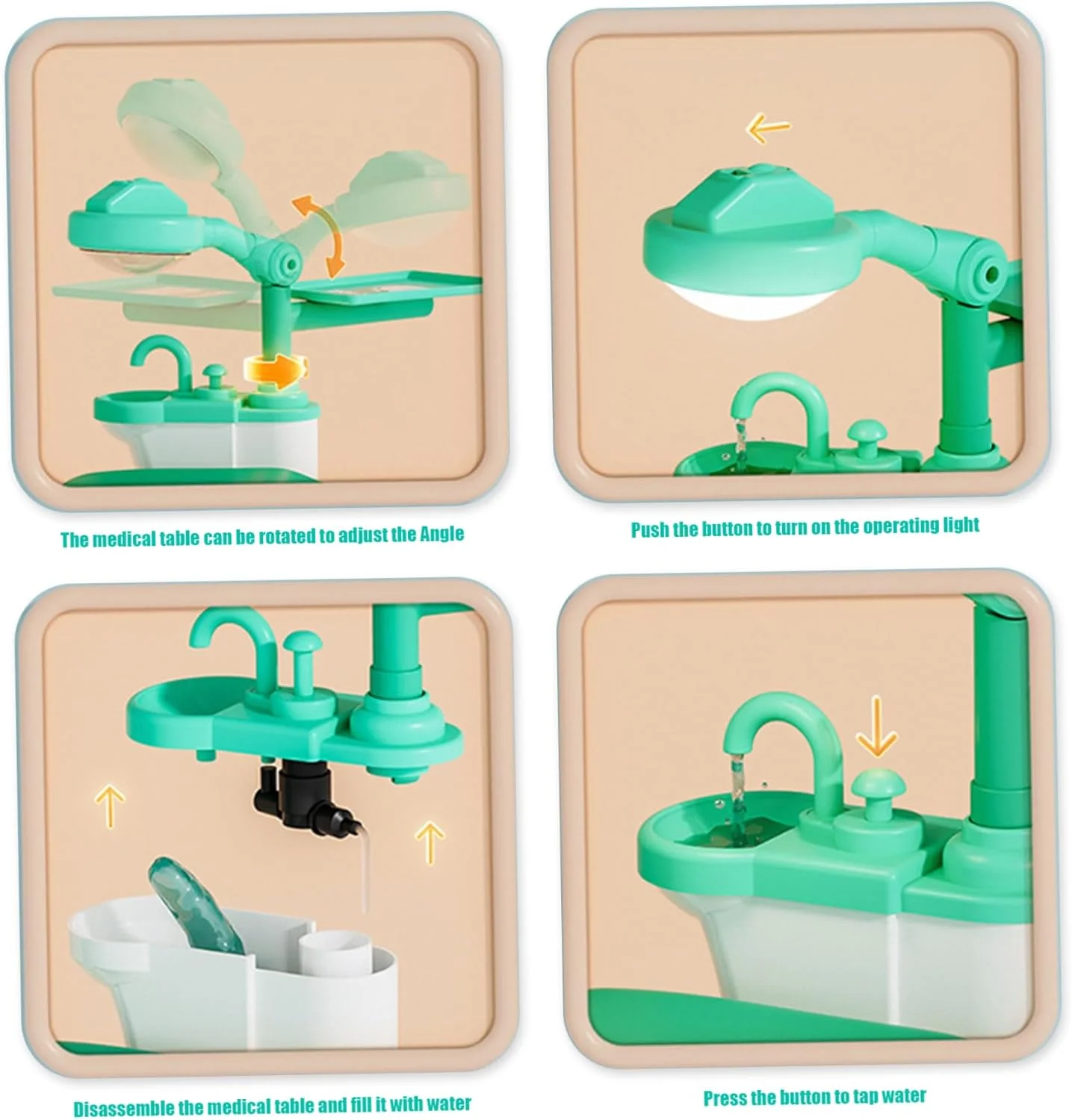 Kids Pretend Doctor Toy Dental Clinic Play Set tag