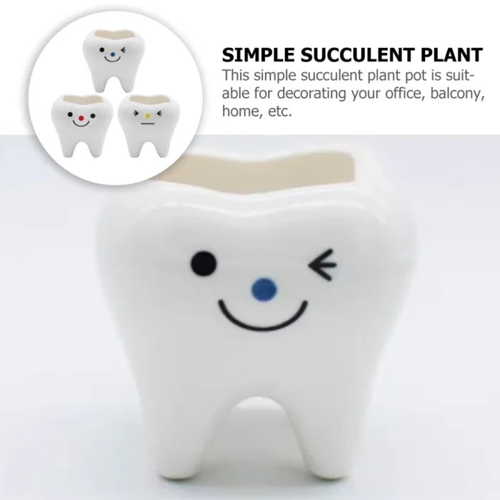 Tooth Shape Flower Pot