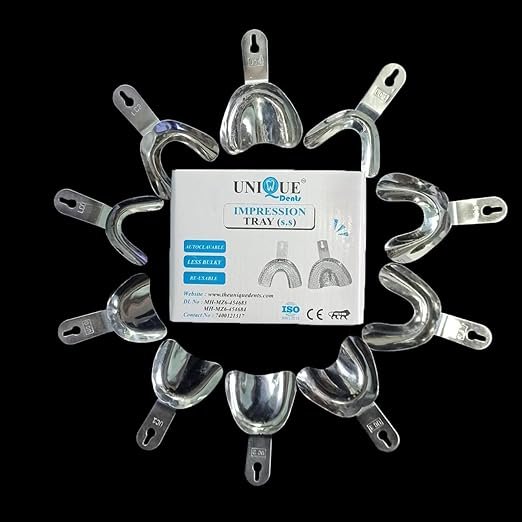 Edentulous Non Perforated Impression Trays Set
