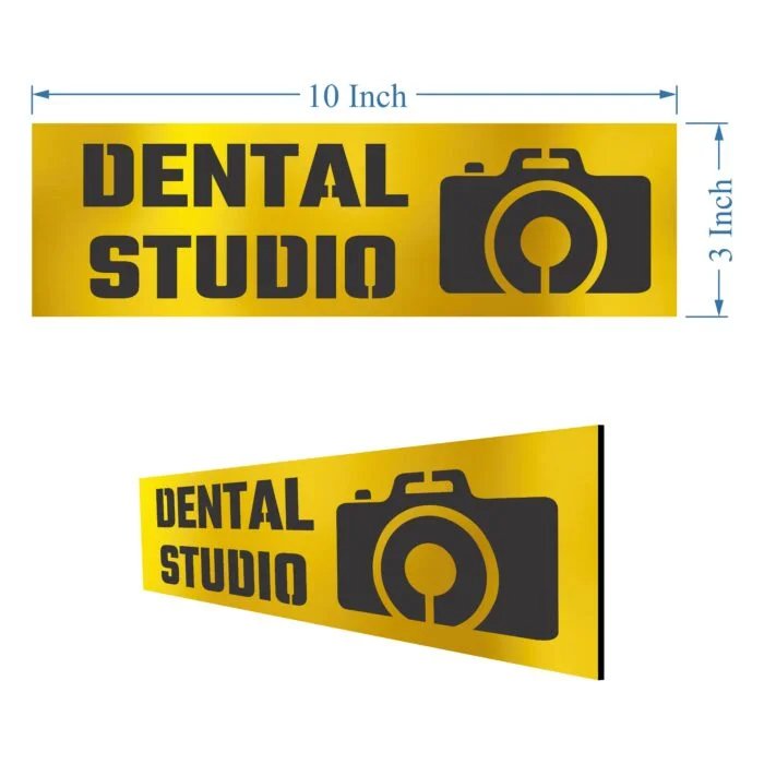 Dental Studio – Acrylic Sign Plate