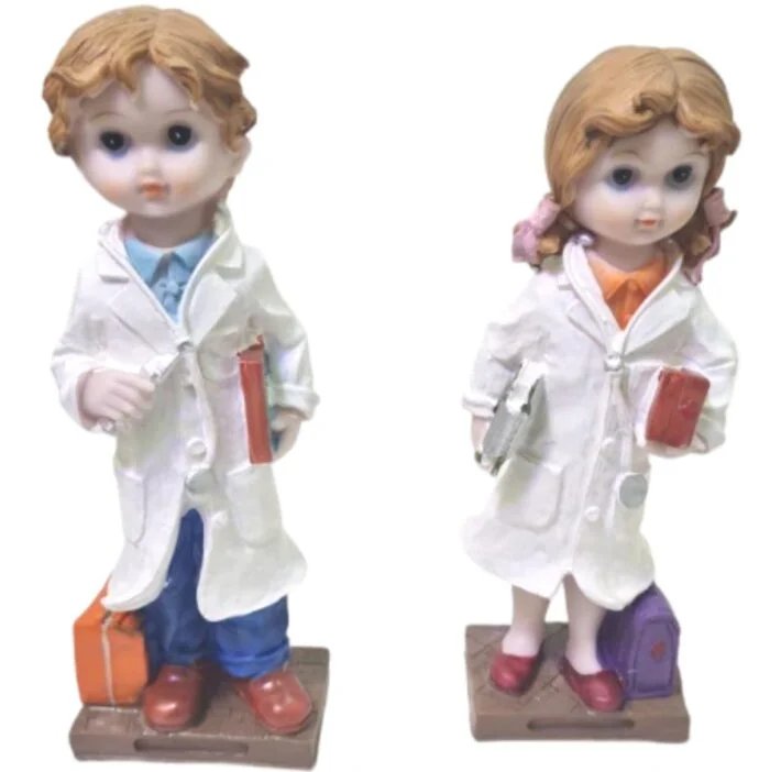 Doctor Couple Standing Figurine
