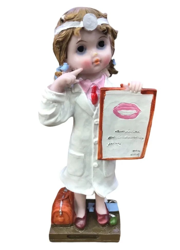 Smiling Doctor Couple Showpiece