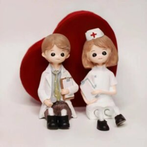 Doctor & Nurse Bench Showpiece