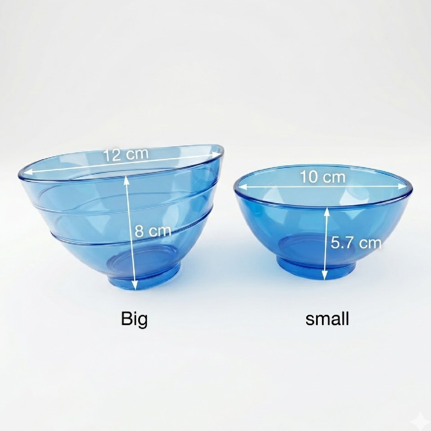 Transperent Bowl Big and Small
