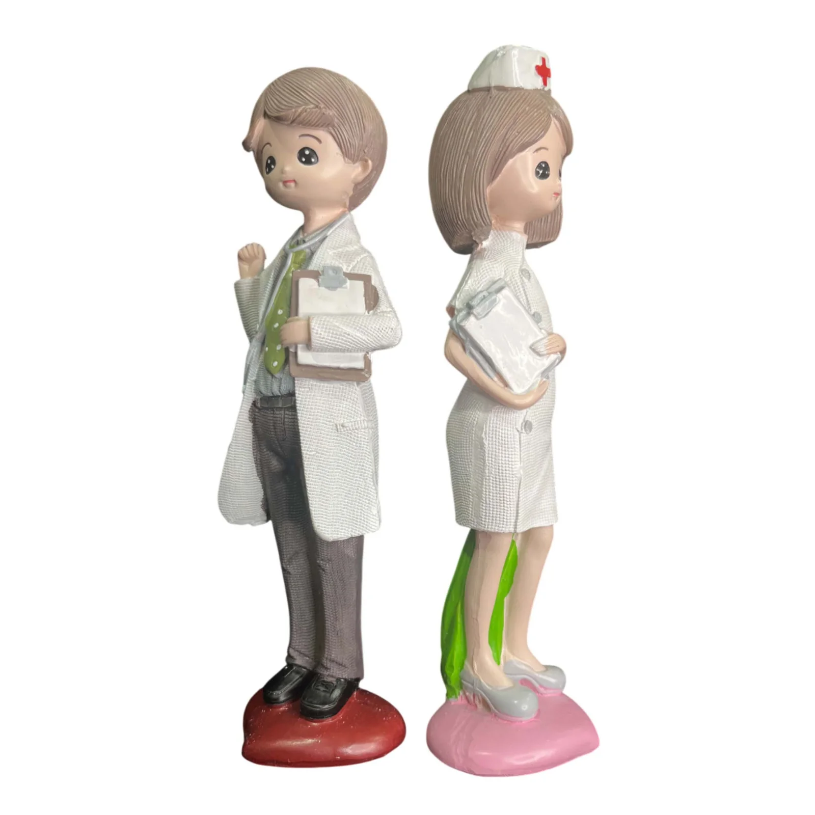 Resin Doctor and Nurse Model – Decorative Artificial Craft Statue for Home or Desk Décor