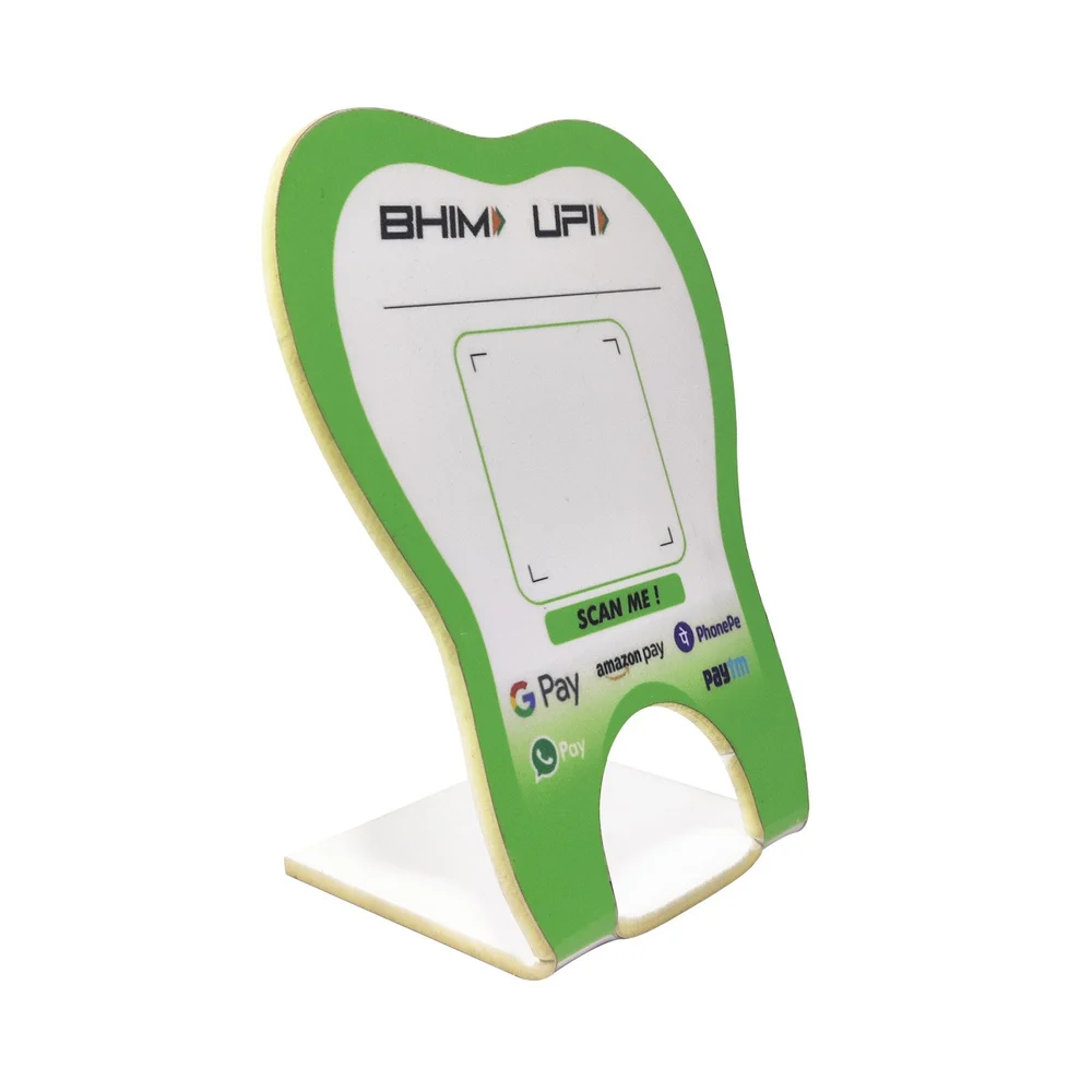Toothshape Acrylic QR CODE STAND
