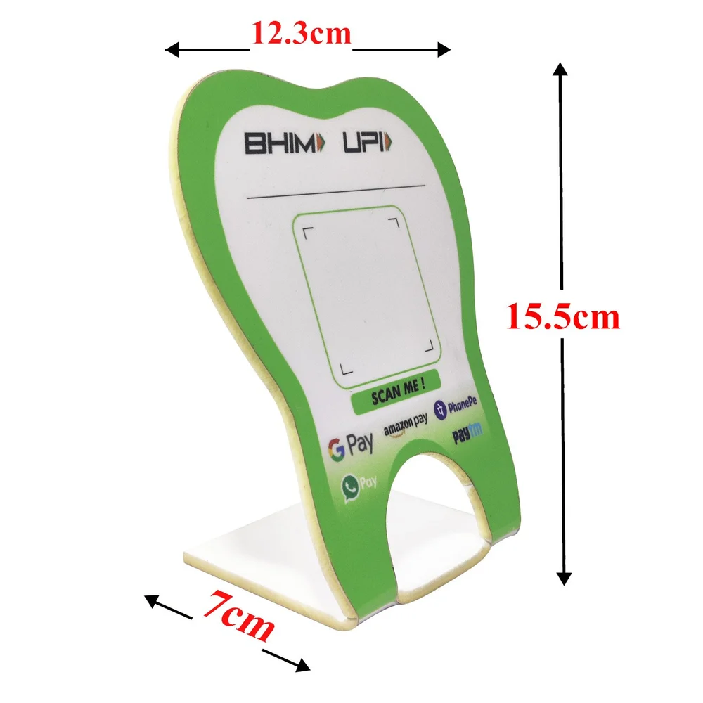 Toothshape Acrylic QR CODE STAND