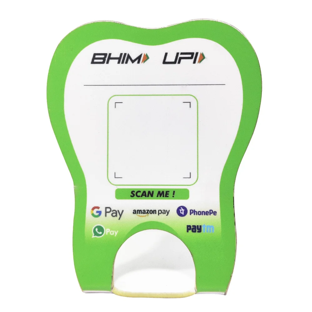 Toothshape Acrylic QR CODE STAND