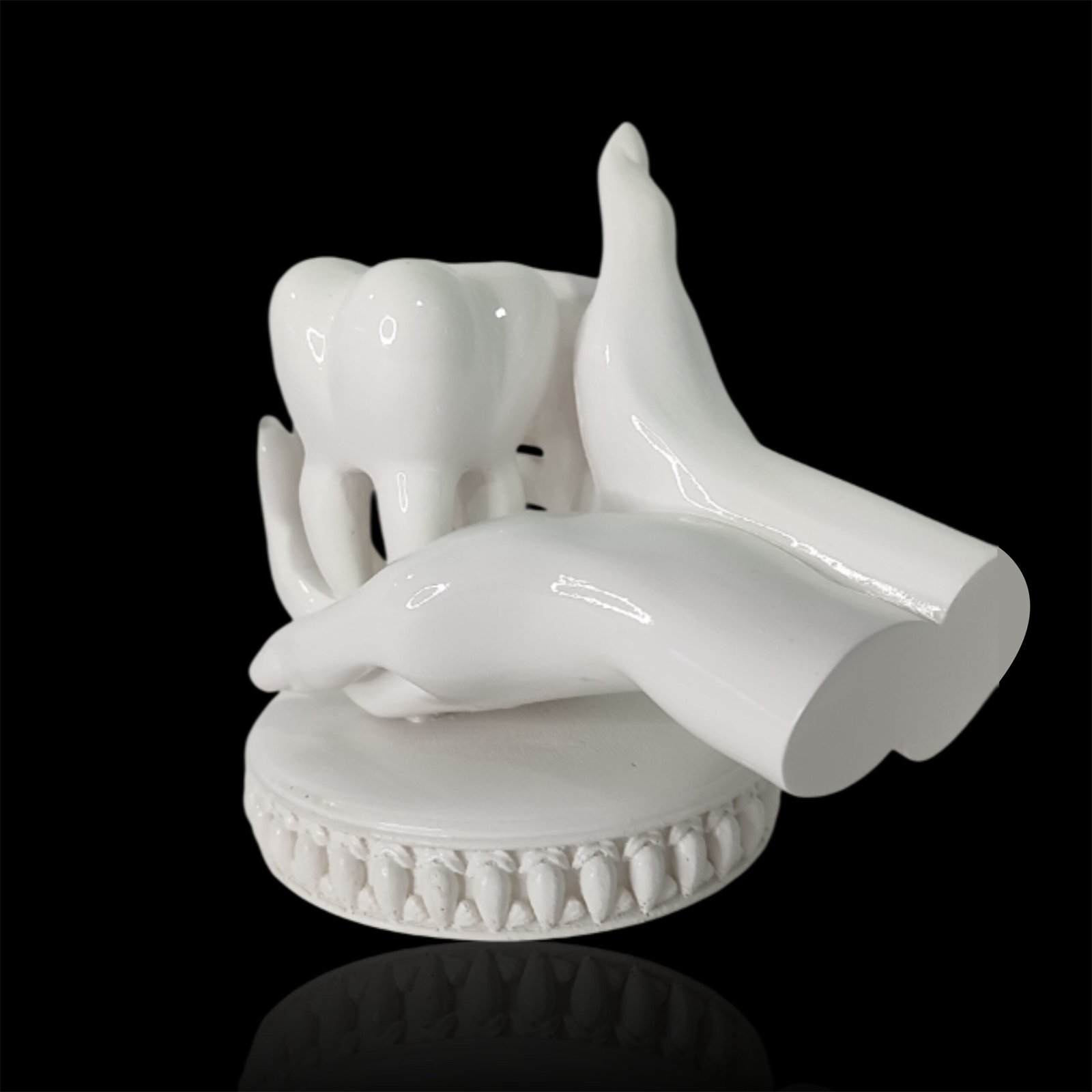 Tooth in Hand Sculpture | Premium Dental Gift & Decor