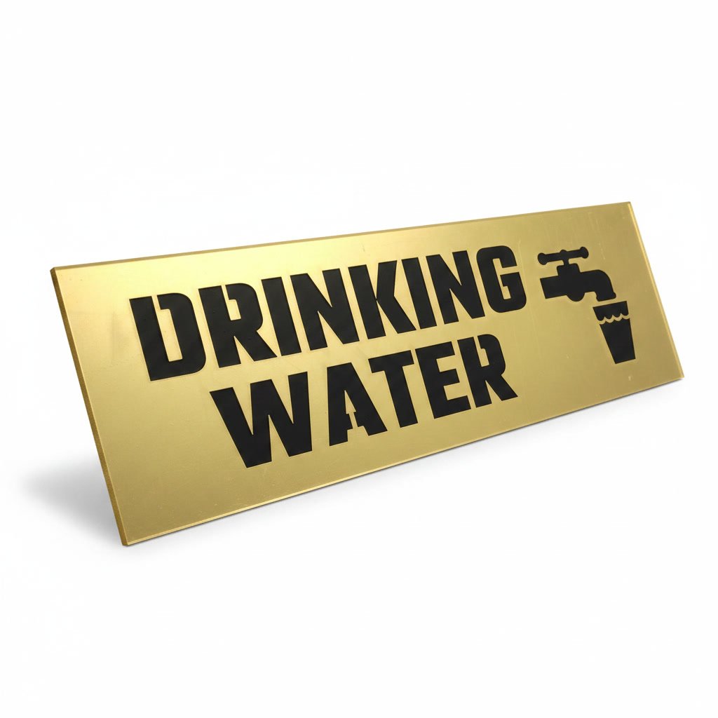 Drinking Water – Acrylic Sign Plate