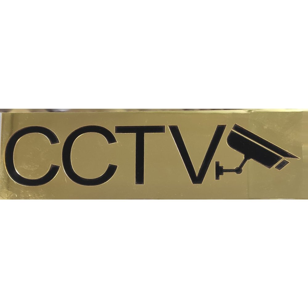 CCTV – Acrylic Sign Plate