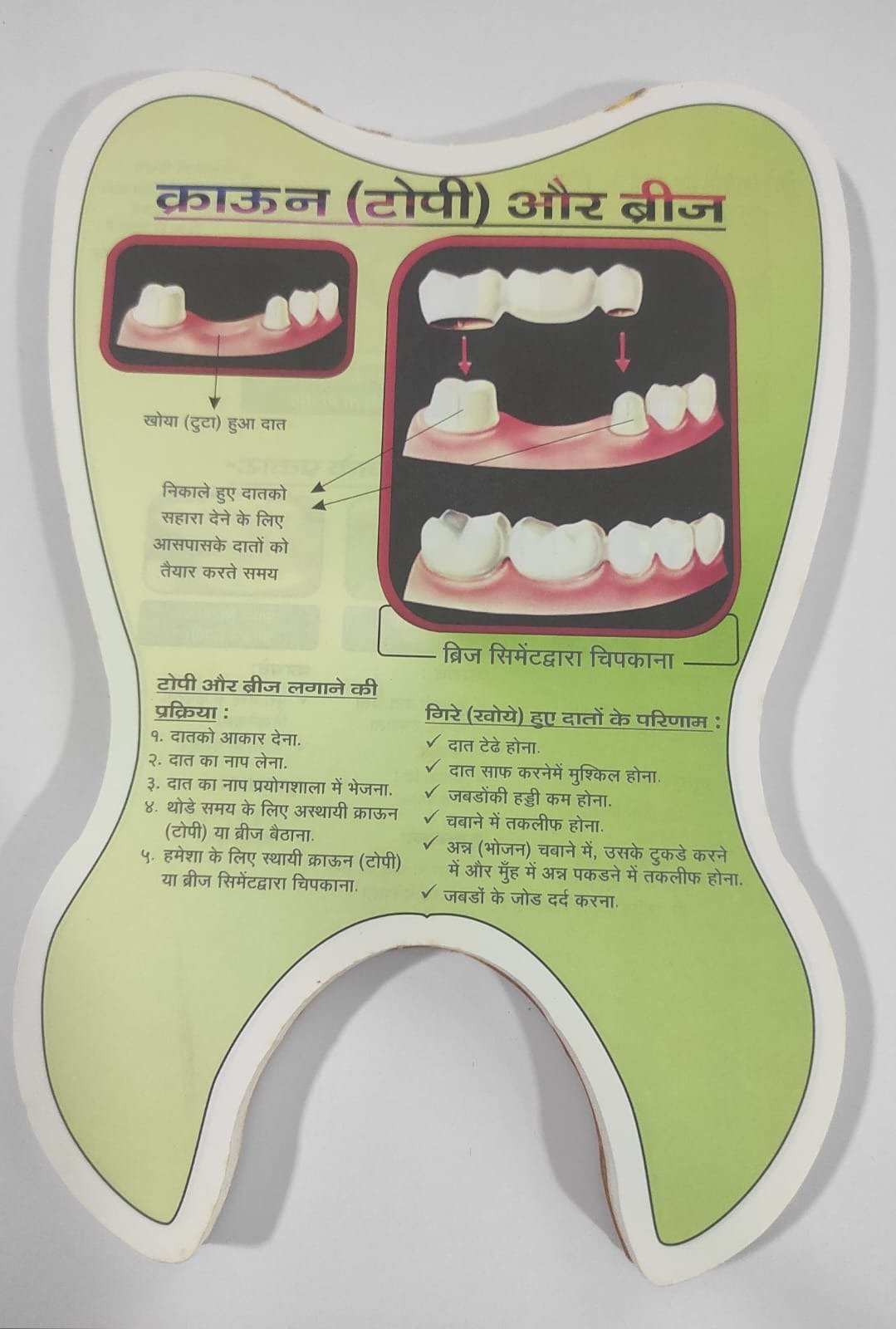 Crown & Bridge Educative Pad - Hindi