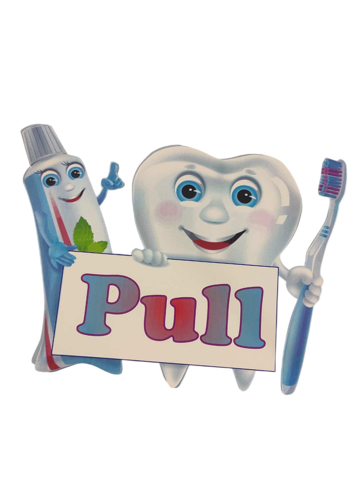 Pull & Push Sticker