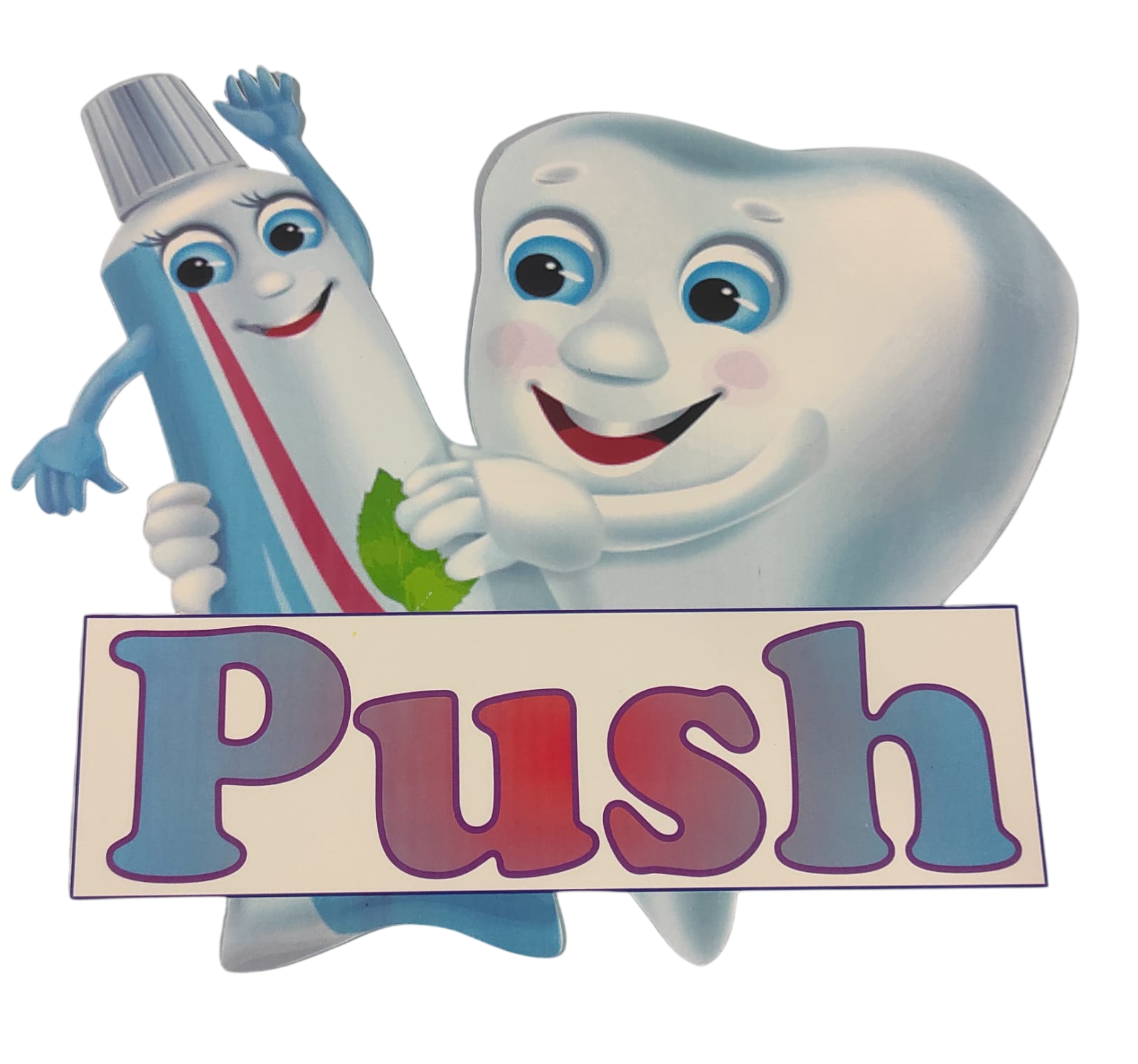 Pull & Push Sticker