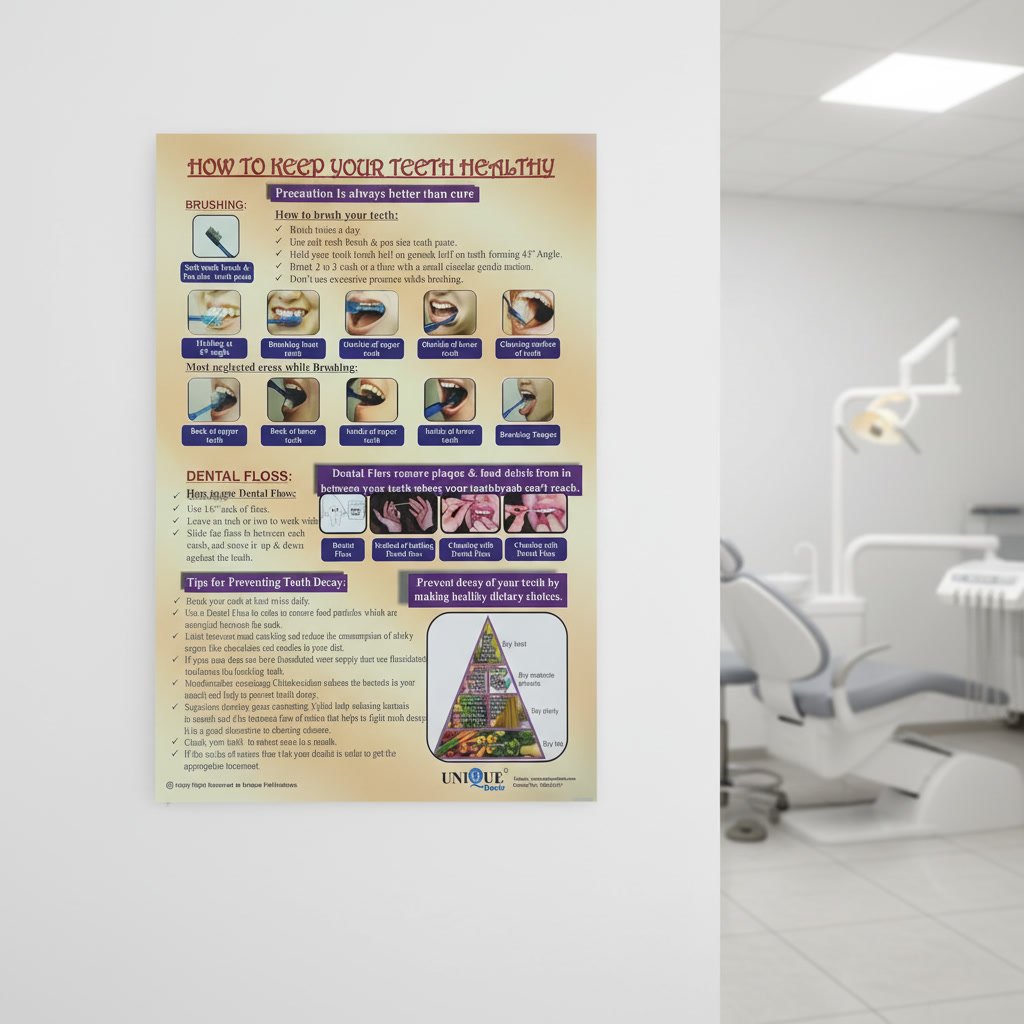 Teeth Care Poster – Laminated