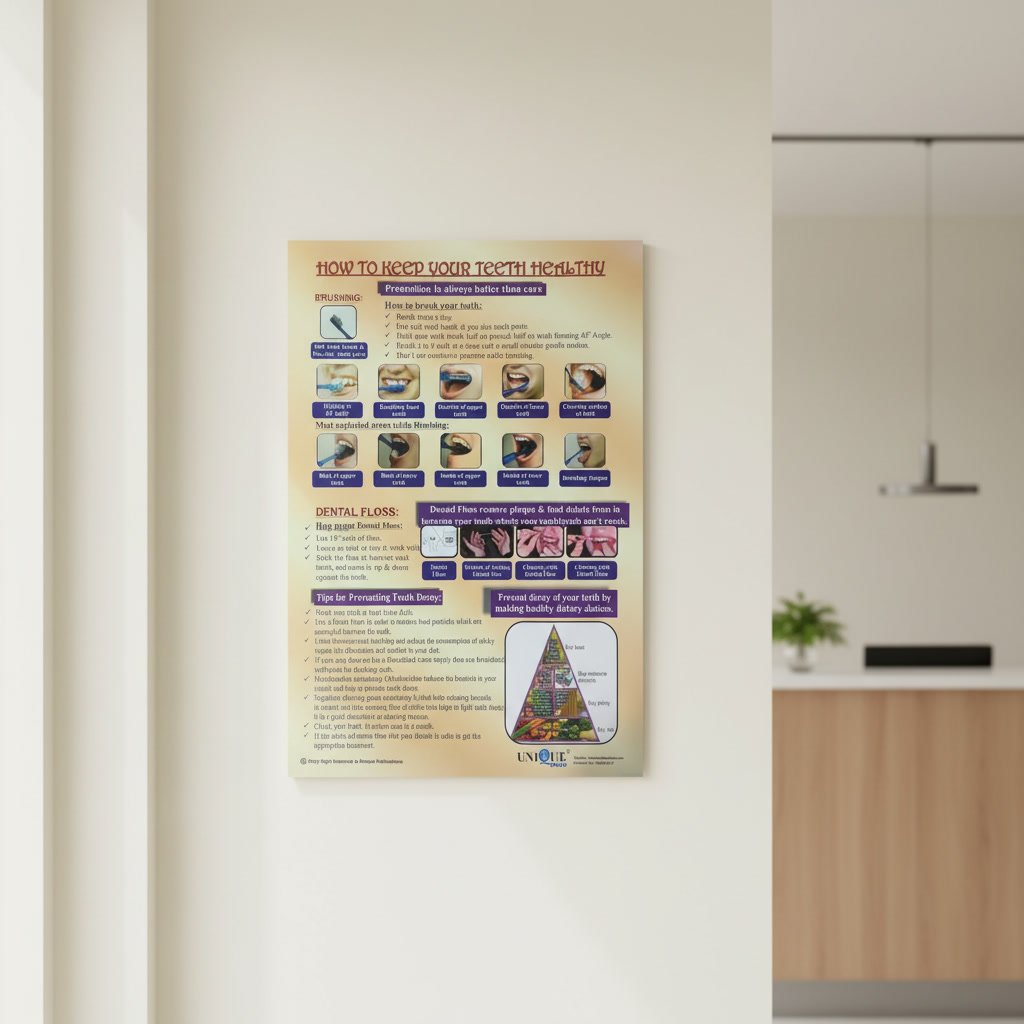 Teeth Care Poster – Laminated