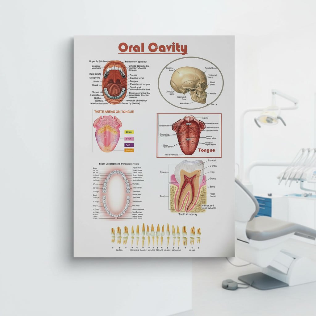 Oral Cavity – Laminated Poster
