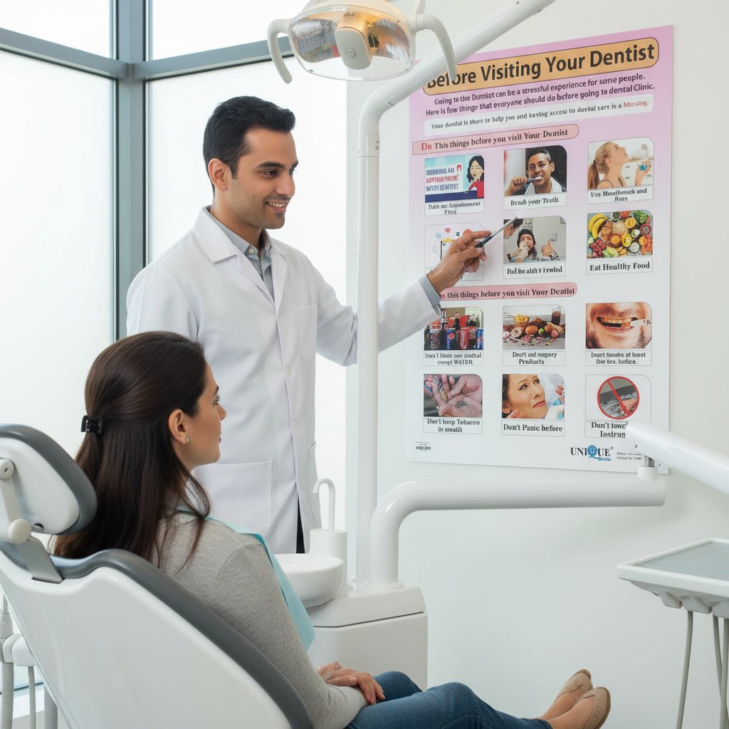 Dental Visit Guide Poster – Laminated
