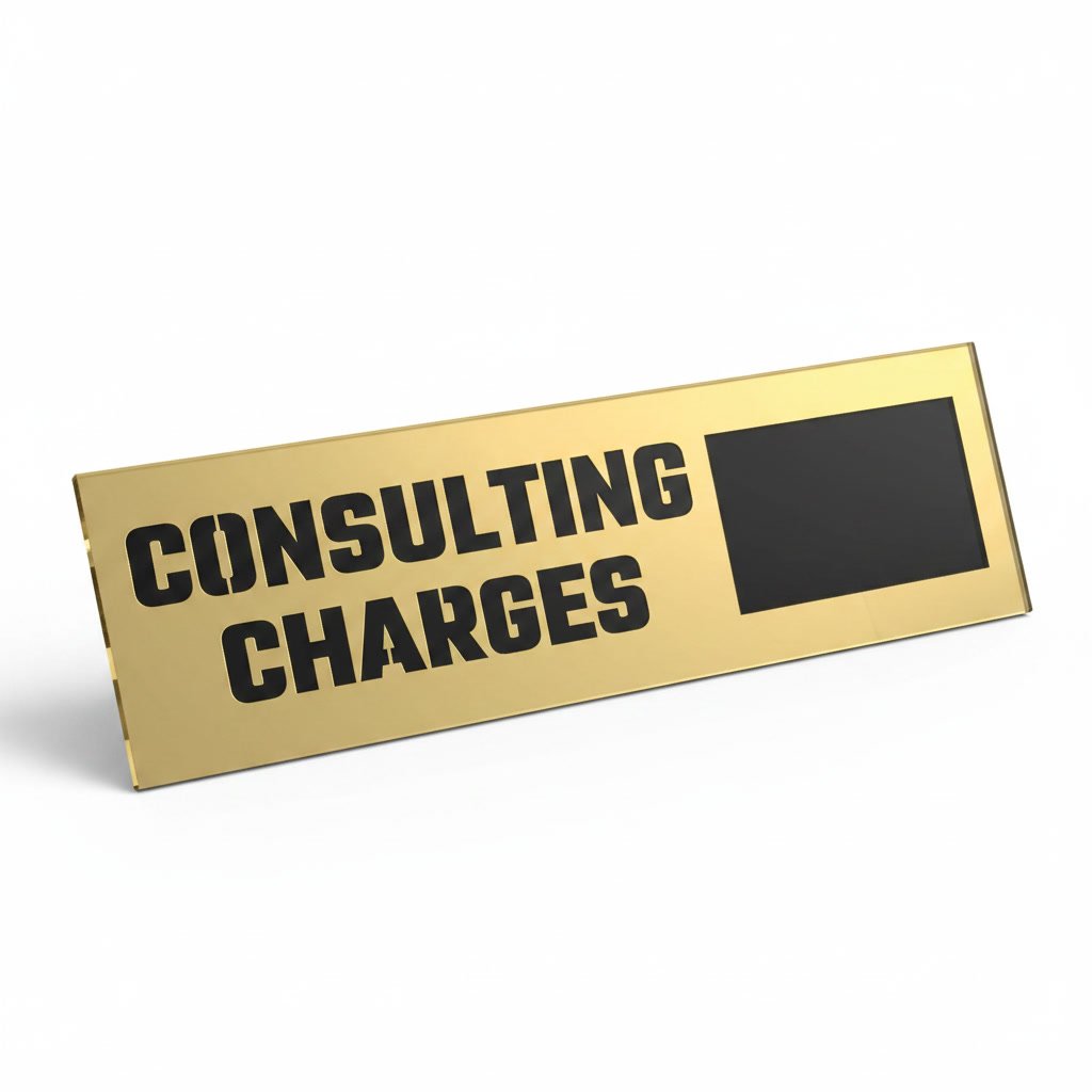 Consulting Charges – Acrylic Sign Plate