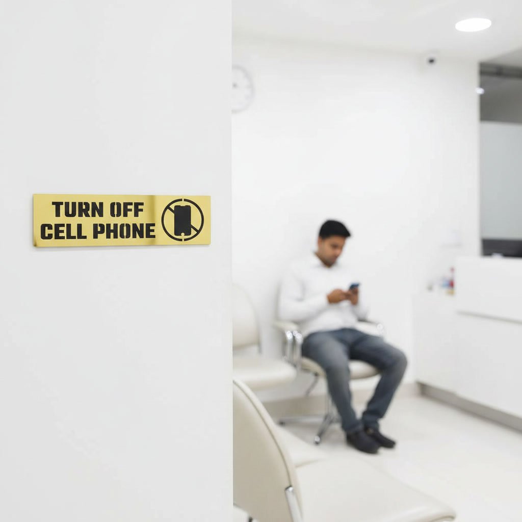 Turn Off Cell Phone – Acrylic Sign Plate