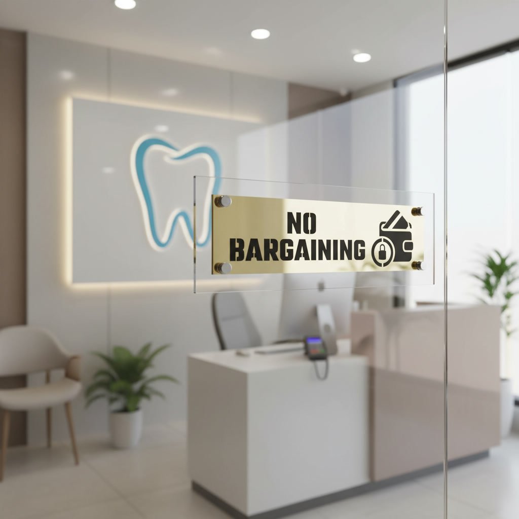 No Bargaining – Acrylic Sign Plate