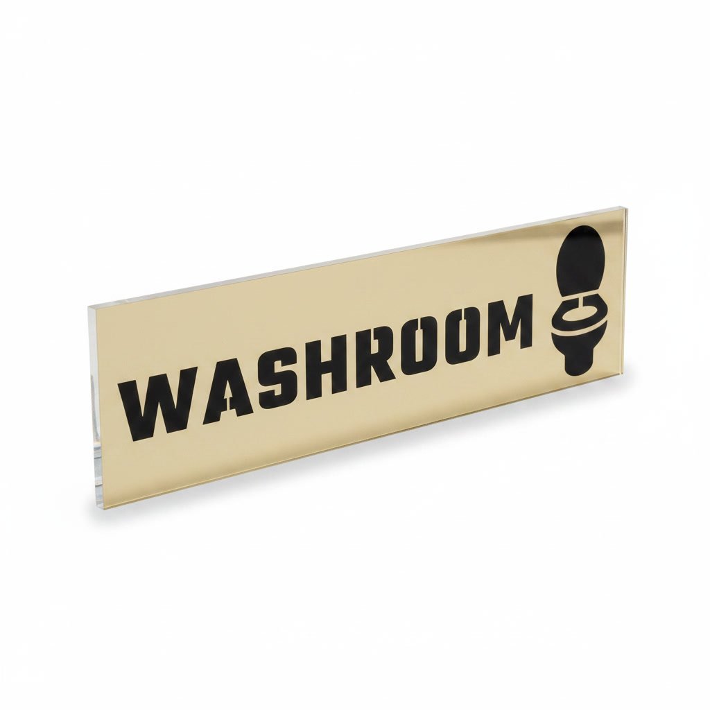Washroom – Acrylic Sign Plate