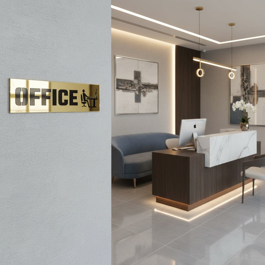 Office – Acrylic Sign Plate