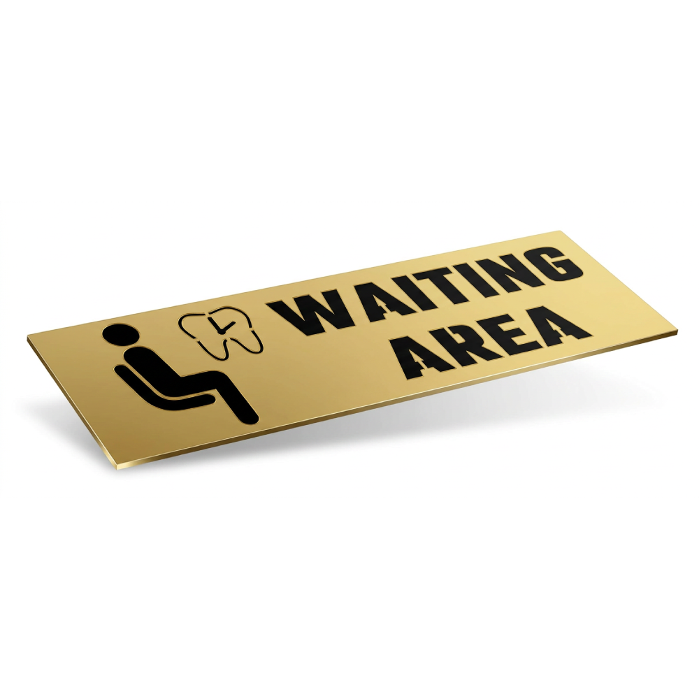Waiting Area – Acrylic Sign Plate
