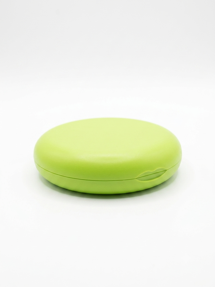 Round Acrylic Aligner Box with Mirror & Base