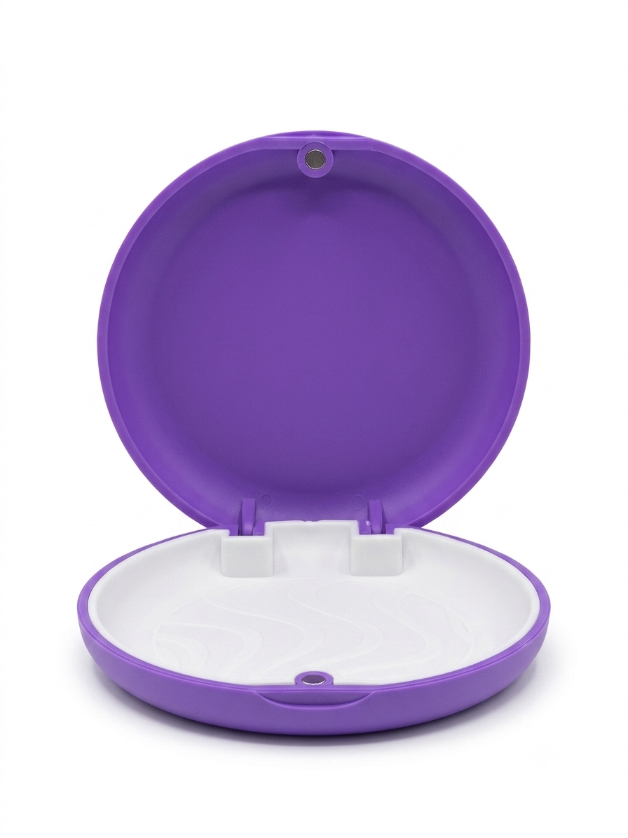 Round Acrylic Aligner Box with Base