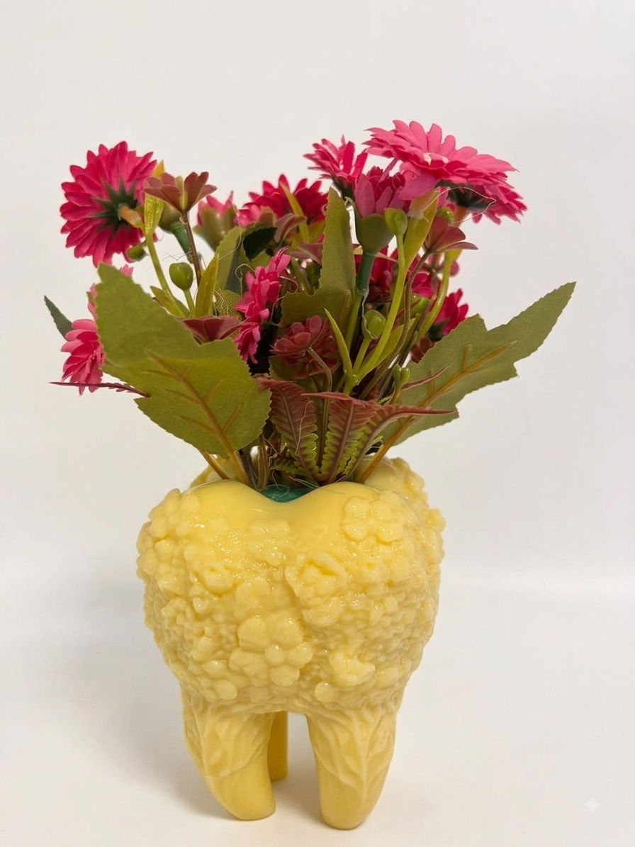 Tooth Shaped Flower Pot